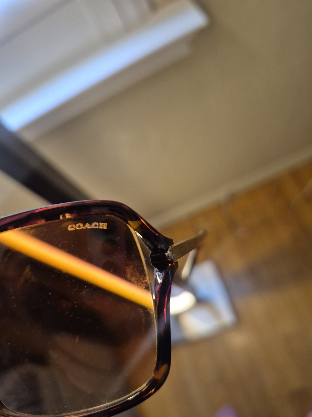 Coach Tortoise Brown Gradient Lens Oversized Sunglasses - Picture 2 of 5